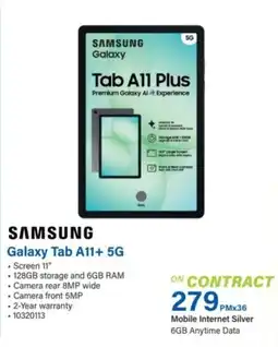 Incredible Connection SAMSUNG Galaxy Tab A11+ 5G offer