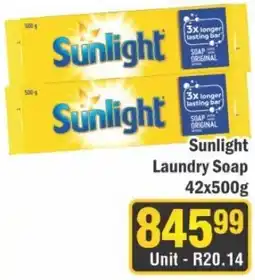 J&E Cash and Carry Sunlight Laundry Soap offer