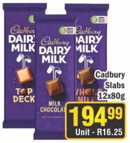 J&E Cash and Carry Cadbury Dairy Milk Whole Nut Slabs offer