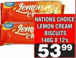 Advance Cash n Carry Nations Choice Lemon Cream Biscuits offer
