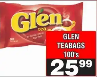 Advance Cash n Carry Glen Teabags offer