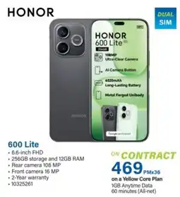 Incredible Connection HONOR 600 Lite offer