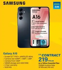 Incredible Connection Samsung Galaxy A16 offer