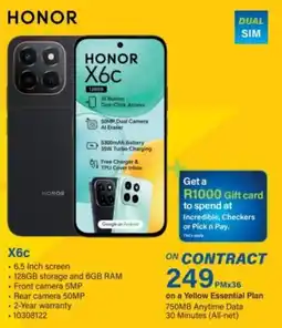 Incredible Connection HONOR X6c offer