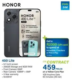Incredible Connection HONOR 400 Lite offer