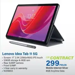 Incredible Connection Lenovo Idea Tab 11 5G offer