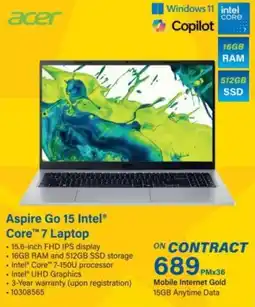 Incredible Connection Aspire Go 15 Intel® Core™ 7 Laptop offer