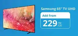 Cellucity Samsung 65" TV UHD offer