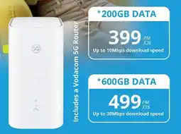 Cellucity Vodacom 5G Router offer