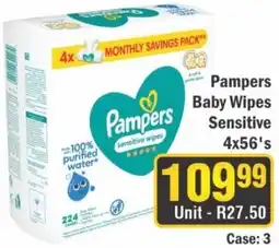 J&E Cash and Carry Pampers Baby Wipes Sensitive offer
