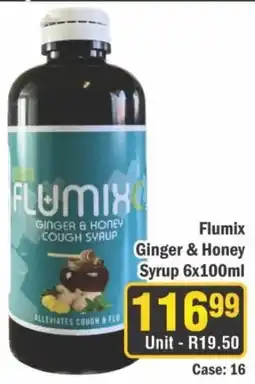 J&E Cash and Carry Flumix Ginger & Honey Cough Syrup offer