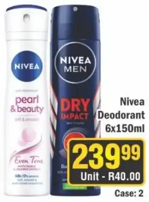 J&E Cash and Carry Nivea Deodorant offer