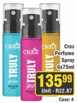 J&E Cash and Carry Crez Perfume Spray Assorted offer