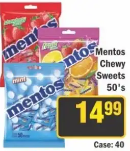 J&E Cash and Carry Mentos Chewy Sweets 50's offer