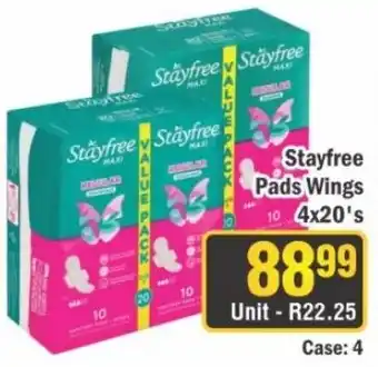 J&E Cash and Carry Stayfree Pads Wings offer