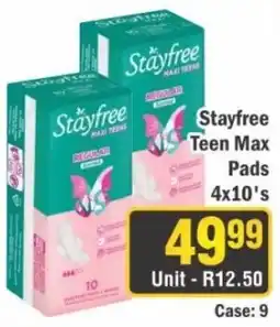 J&E Cash and Carry Stayfree Teen Max Pads offer