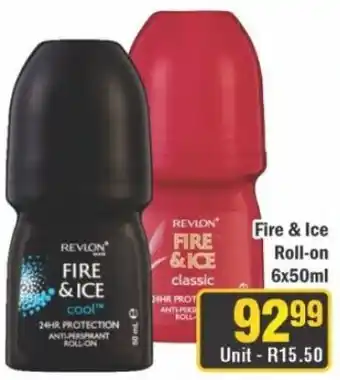 J&E Cash and Carry Revlon Fire & Ice Roll-on offer