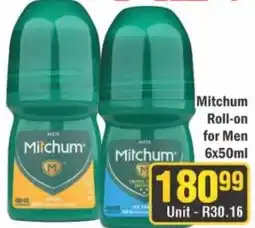 J&E Cash and Carry Mitchum Roll-on for Men offer