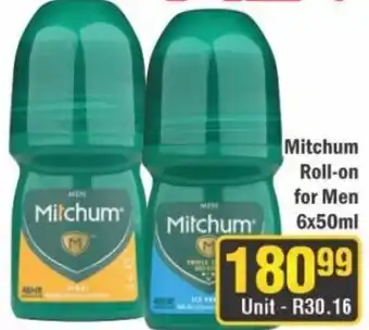 J&E Cash and Carry Mitchum Roll-on for Men offer