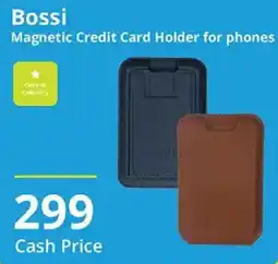 Cellucity Bossi Magnetic Credit Card Holder for phones offer