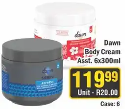 J&E Cash and Carry Dawn Body Cream offer