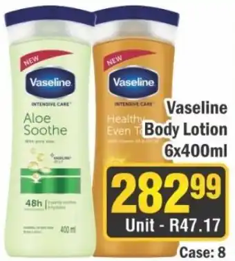 J&E Cash and Carry Vaseline Body Lotion offer