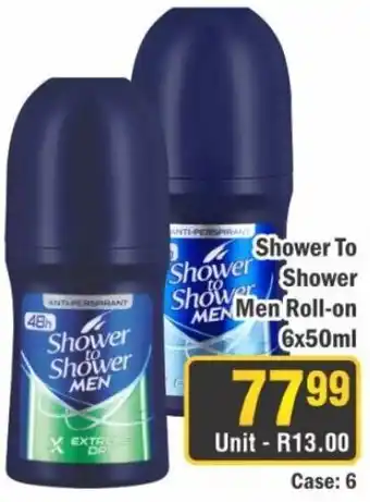 J&E Cash and Carry Shower to Shower Men Roll-on offer