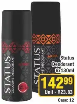 J&E Cash and Carry Status Deodorant offer