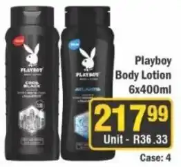 J&E Cash and Carry Playboy Body Lotion offer