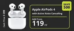 Cellucity Apple AirPods 4 with Active Noise Cancelling offer