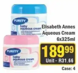 J&E Cash and Carry Elisabeth Annes Aqueous Cream offer