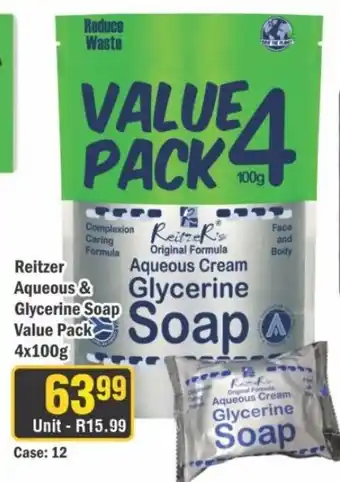 J&E Cash and Carry Reitzer Aqueous & Glycerine Soap offer