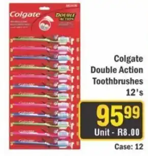 J&E Cash and Carry Colgate Double Action Toothbrushes offer