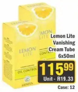 J&E Cash and Carry Lemon Lite Vanishing Cream Tube offer
