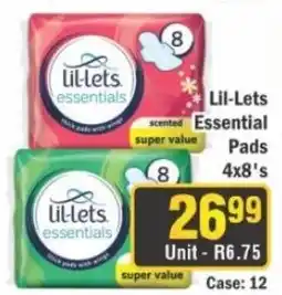 J&E Cash and Carry Lil-Lets Essential Pads offer