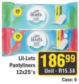 J&E Cash and Carry Lil-Lets Pantyliners offer