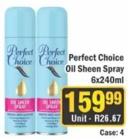 J&E Cash and Carry Perfect Choice Oil Sheen Spray offer