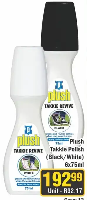 J&E Cash and Carry Plush Takkie Revive offer