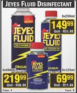 J&E Cash and Carry Jeyes Fluid Disinfectant offer