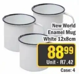 J&E Cash and Carry New World Enamel Mug White offer