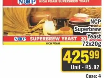 J&E Cash and Carry NCP Superbrew Yeast offer