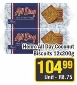 J&E Cash and Carry Henro All Day Coconut Biscuits offer