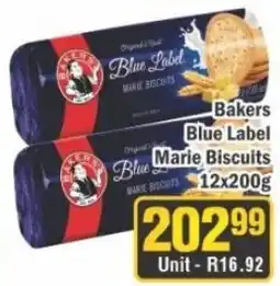 J&E Cash and Carry Bakers Blue Label Marie Biscuits offer