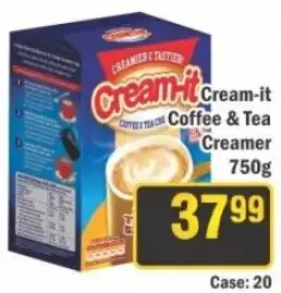 J&E Cash and Carry Cream-it Coffee & Tea Creamer offer