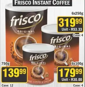 J&E Cash and Carry Frisco Instant Coffee offer
