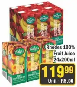 J&E Cash and Carry Rhodes 100% Fruit Juice offer