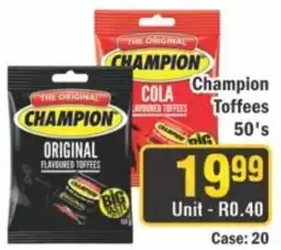 J&E Cash and Carry Champion Toffees offer