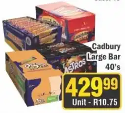 J&E Cash and Carry Cadbury Large Bar 40's offer
