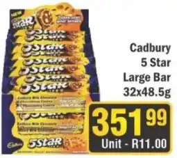 J&E Cash and Carry Cadbury 5 Star Large Bar offer