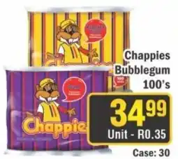 J&E Cash and Carry Chappies Bubblegum 100's offer